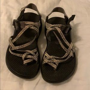 Chaco cross over toe sandals